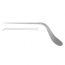 Zoellner Micro Ear Needle Angled 45° Downwards Stainless Steel, Tip Size 0.5 mm